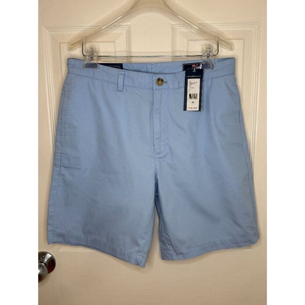 NWT Vineyard Vines Classic Fit Light Blue Club Shorts Size 32
